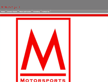 Tablet Screenshot of mmotorsports.com